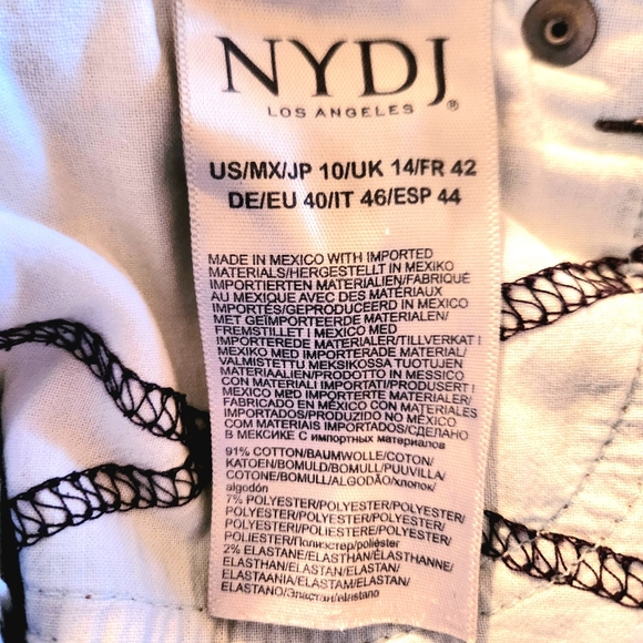 NYDJ Marilyn Crop Jeans Size 10 Pacific Wash - Picture 15 of 15